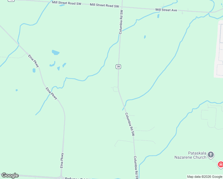 map of restaurants, bars, coffee shops, grocery stores, and more near 7482 Columbia Road Southwest in Pataskala