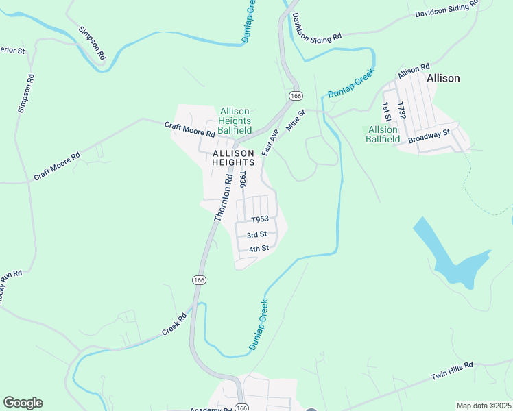 map of restaurants, bars, coffee shops, grocery stores, and more near 414 Middle Avenue in Allison