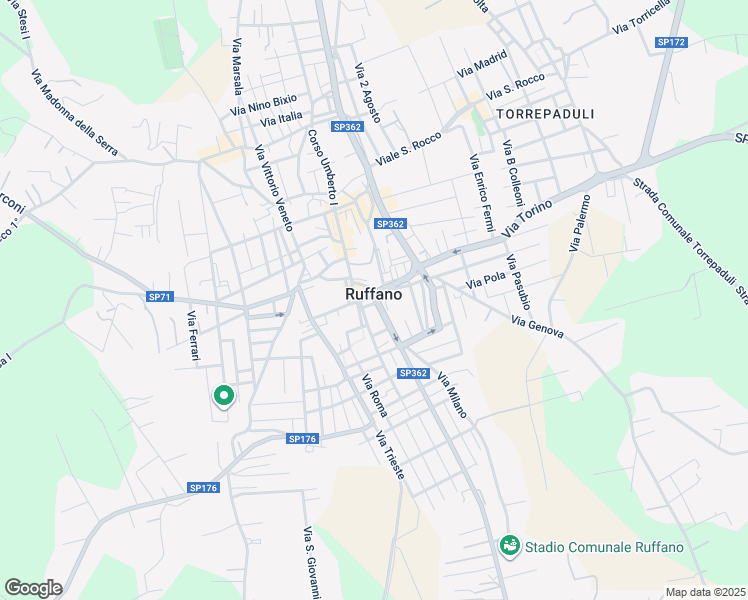 map of restaurants, bars, coffee shops, grocery stores, and more near in Ruffano