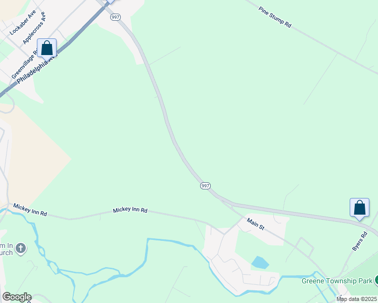map of restaurants, bars, coffee shops, grocery stores, and more near 4868 Cumberland Highway in Chambersburg