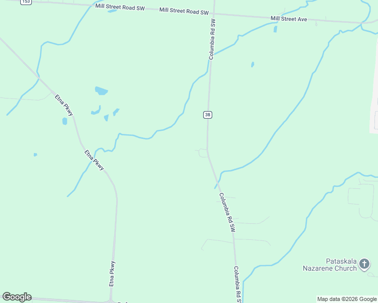map of restaurants, bars, coffee shops, grocery stores, and more near 7482 Columbia Road Southwest in Pataskala