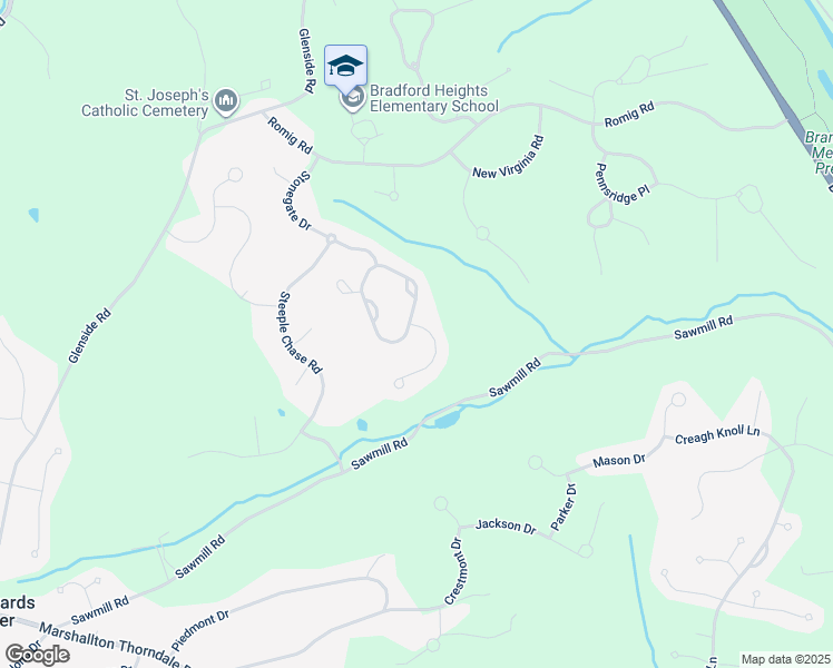 map of restaurants, bars, coffee shops, grocery stores, and more near 1360 Stonegate Drive in Downingtown