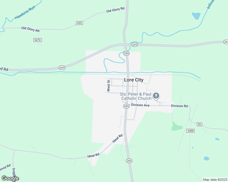 map of restaurants, bars, coffee shops, grocery stores, and more near 187 1st Street in Lore City