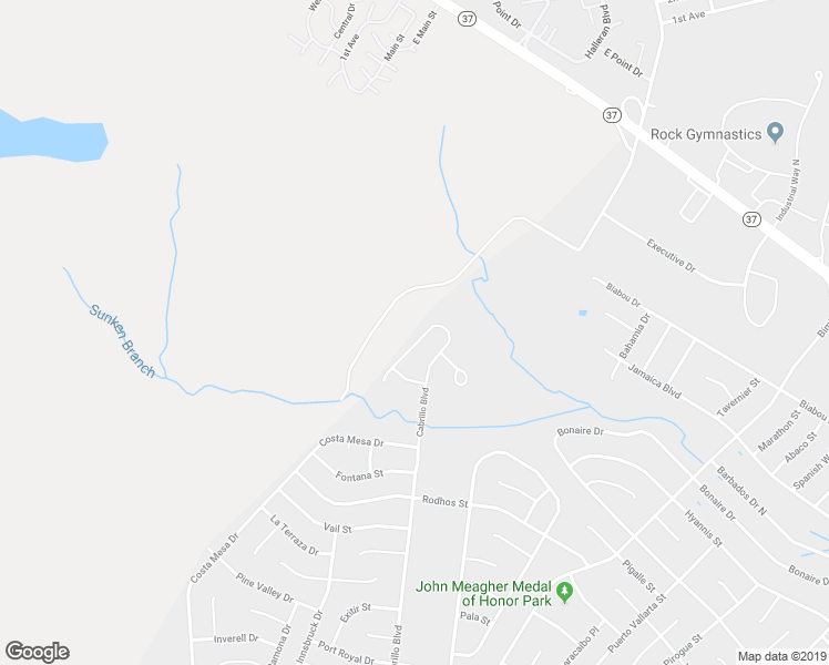 map of restaurants, bars, coffee shops, grocery stores, and more near 29 Cabrillo Boulevard in Toms River