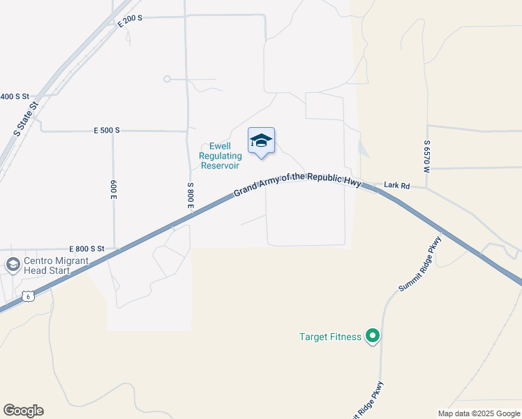 map of restaurants, bars, coffee shops, grocery stores, and more near 975 East 715 South in Genola