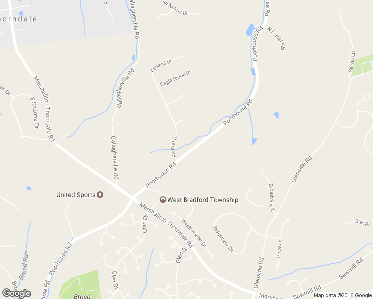 map of restaurants, bars, coffee shops, grocery stores, and more near 1435 Poorhouse Rd in Downingtown