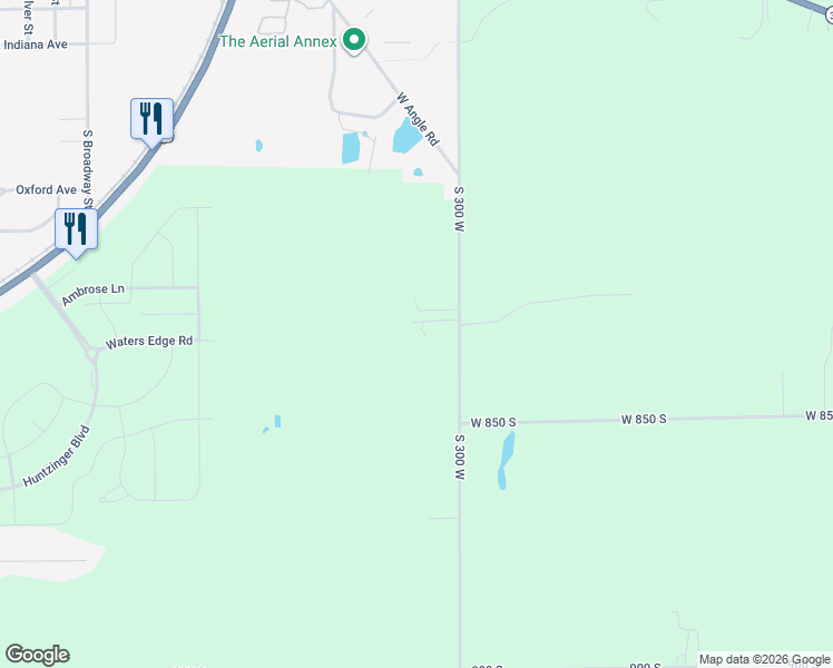 map of restaurants, bars, coffee shops, grocery stores, and more near 8329 South 300 West in Pendleton