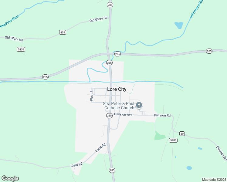 map of restaurants, bars, coffee shops, grocery stores, and more near 191 Main Street in Lore City