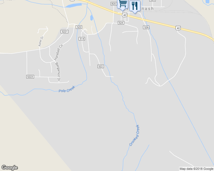 map of restaurants, bars, coffee shops, grocery stores, and more near County Road 522 in Tabernash