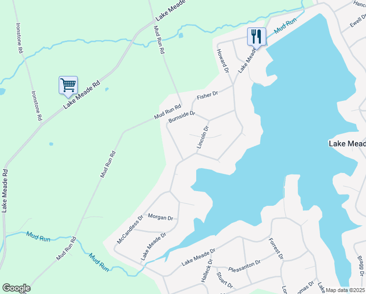 map of restaurants, bars, coffee shops, grocery stores, and more near 58 Burnside Drive in East Berlin