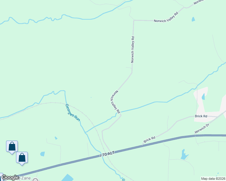 map of restaurants, bars, coffee shops, grocery stores, and more near 625 Norwich Valley Road in Norwich