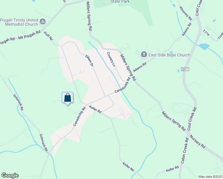 map of restaurants, bars, coffee shops, grocery stores, and more near 109 Canadochly Road in York