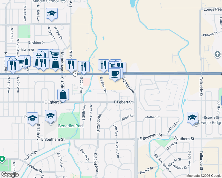 map of restaurants, bars, coffee shops, grocery stores, and more near 2404 East Bridge Street in Brighton