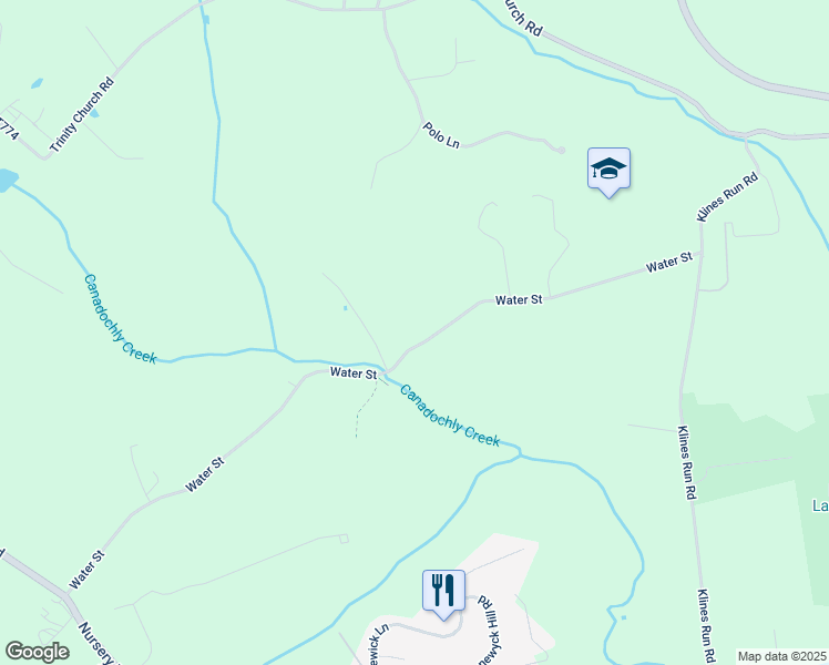 map of restaurants, bars, coffee shops, grocery stores, and more near 1217 Water Street in Wrightsville