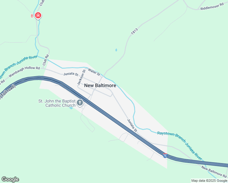 map of restaurants, bars, coffee shops, grocery stores, and more near 330 Juniata Street in New Baltimore