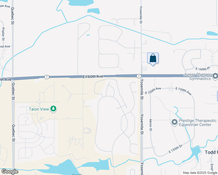 map of restaurants, bars, coffee shops, grocery stores, and more near 15941 Willow Way in Thornton