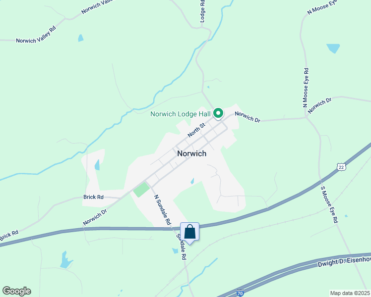 map of restaurants, bars, coffee shops, grocery stores, and more near Main Street in Norwich