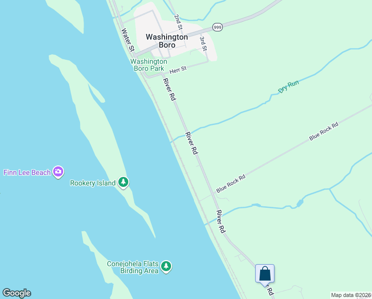 map of restaurants, bars, coffee shops, grocery stores, and more near 2175 River Road in Washington Boro