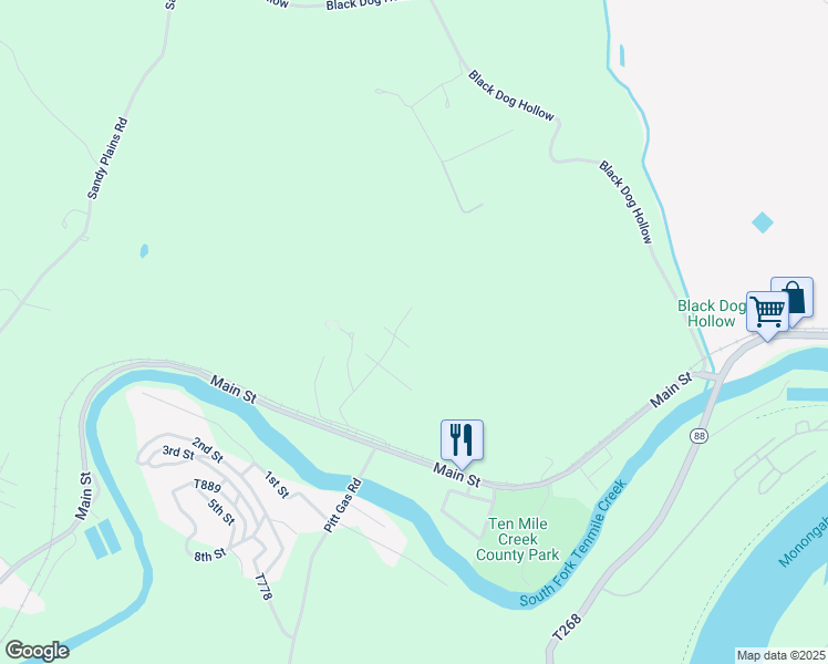 map of restaurants, bars, coffee shops, grocery stores, and more near 15 Stage Street in Clarksville