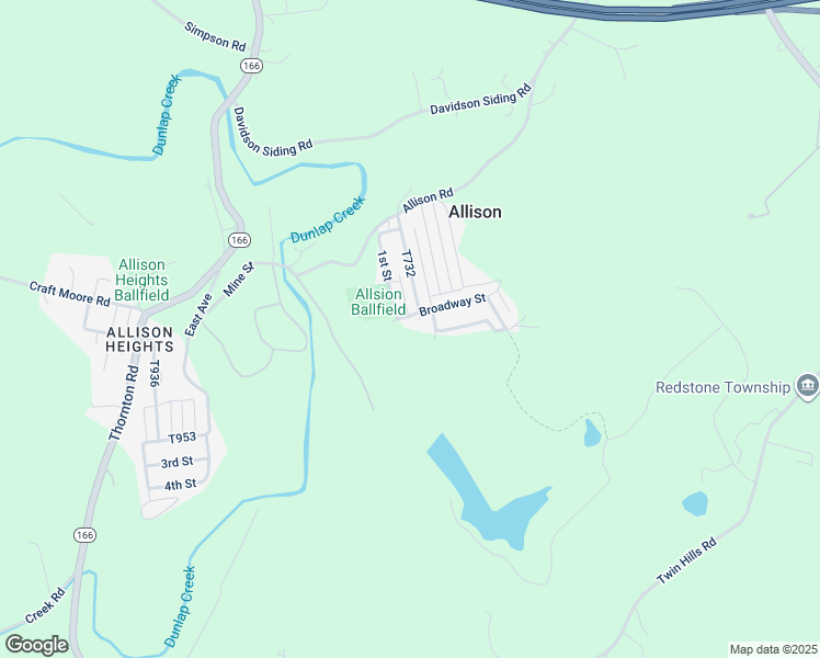 map of restaurants, bars, coffee shops, grocery stores, and more near 62 Broadway Street in Allison