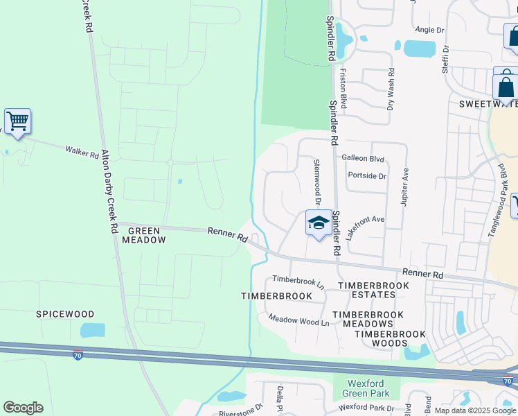 map of restaurants, bars, coffee shops, grocery stores, and more near 1759 Hickory Hill Drive in Columbus