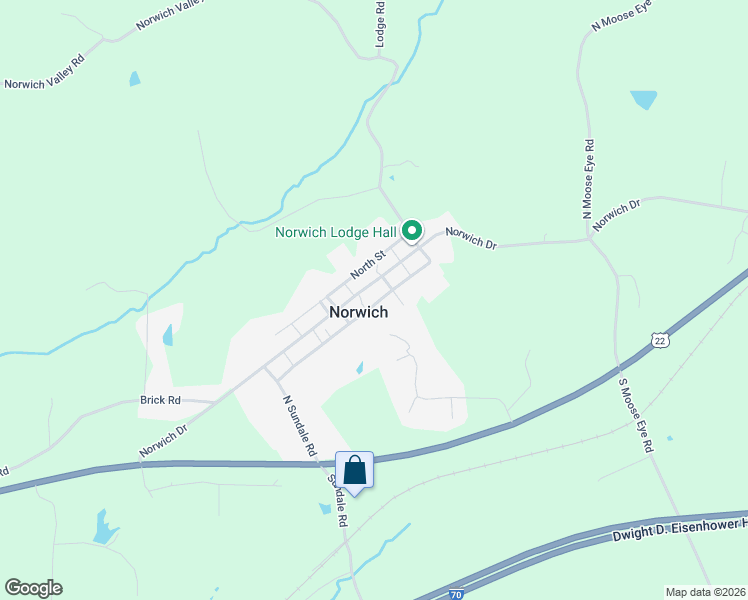 map of restaurants, bars, coffee shops, grocery stores, and more near 10538 Norwich Drive in Norwich