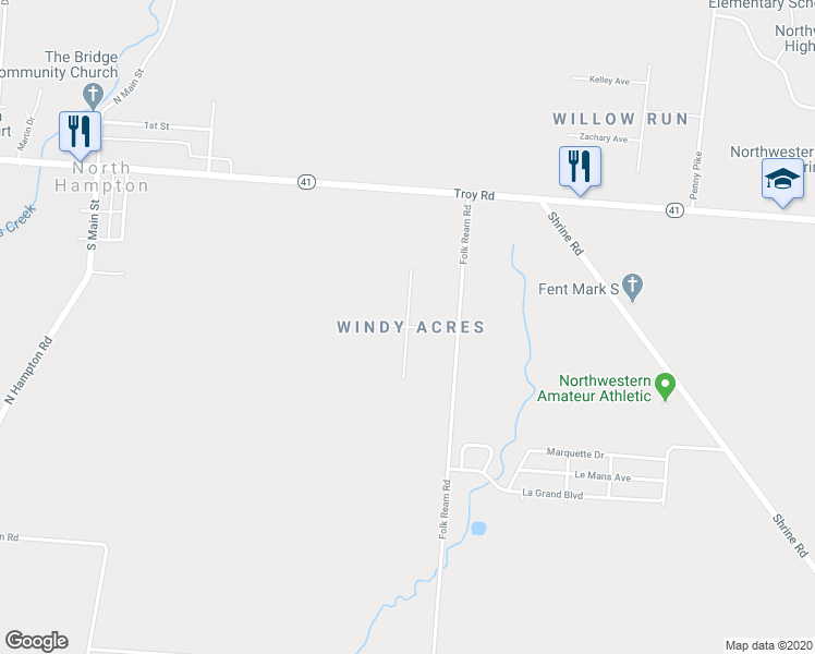 map of restaurants, bars, coffee shops, grocery stores, and more near 3728 Randee Lane in Springfield