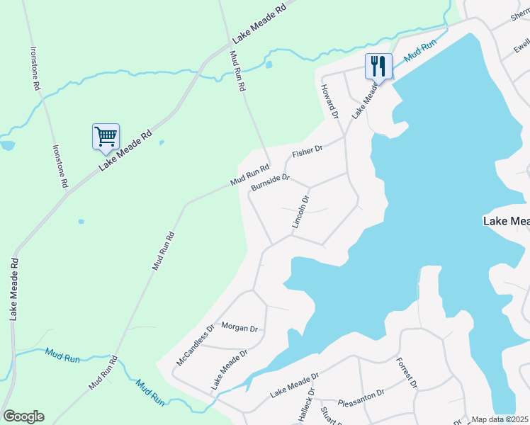 map of restaurants, bars, coffee shops, grocery stores, and more near 58 Burnside Drive in East Berlin