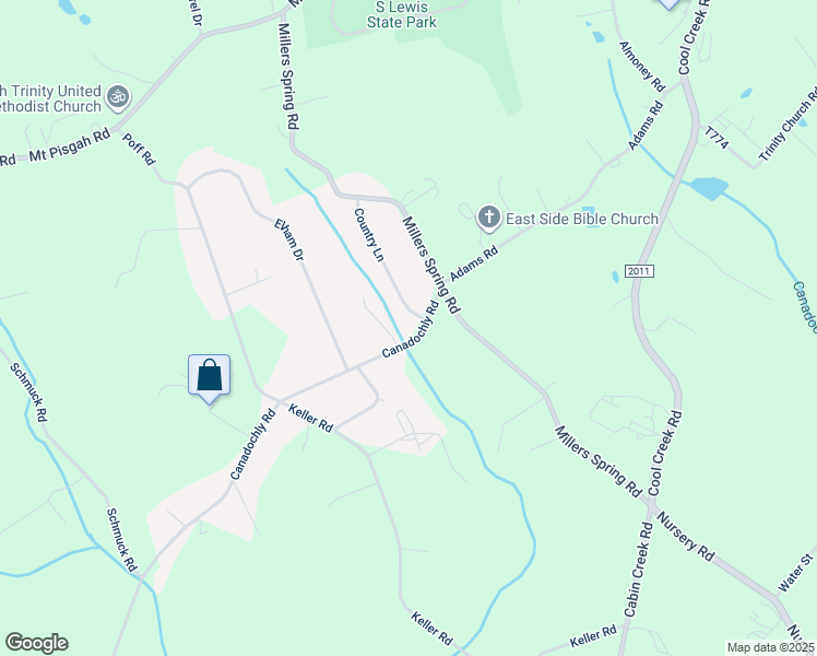 map of restaurants, bars, coffee shops, grocery stores, and more near 1030 Canadochly Rd in York