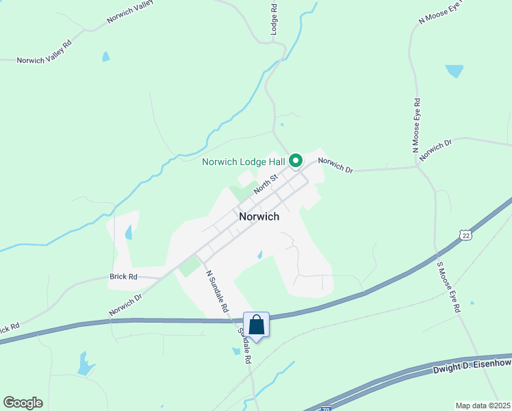 map of restaurants, bars, coffee shops, grocery stores, and more near Main Street in Norwich