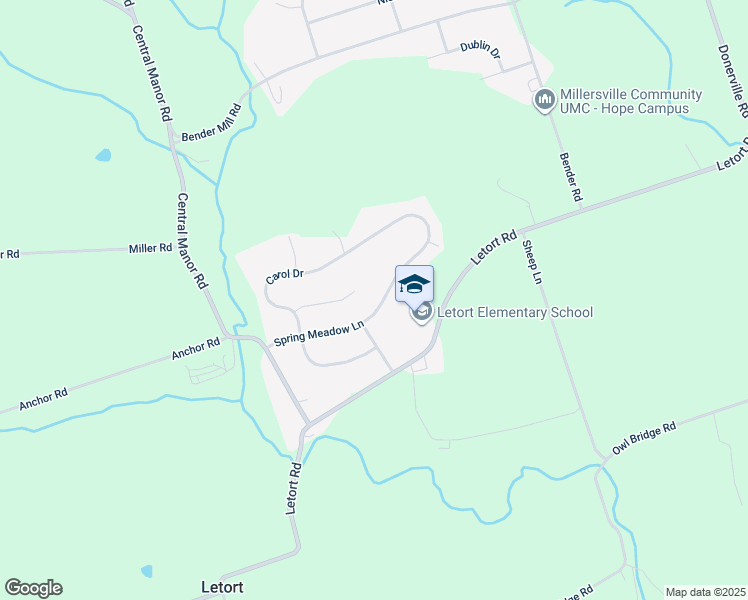 map of restaurants, bars, coffee shops, grocery stores, and more near 124 Spring Meadow Ln in Washington Boro