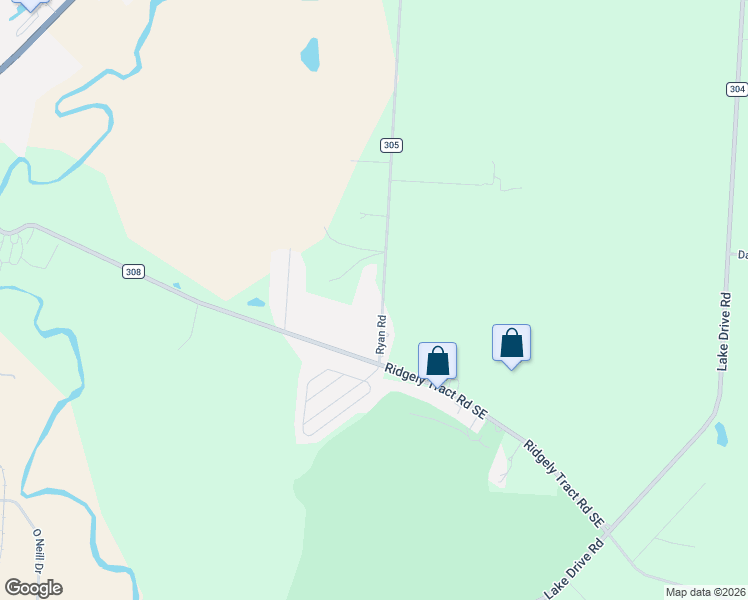 map of restaurants, bars, coffee shops, grocery stores, and more near 2605 Ryan Road in Heath