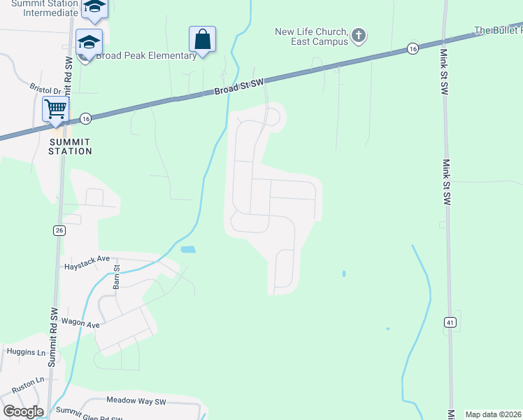 map of restaurants, bars, coffee shops, grocery stores, and more near 327 Shelter Cove Drive in Pataskala