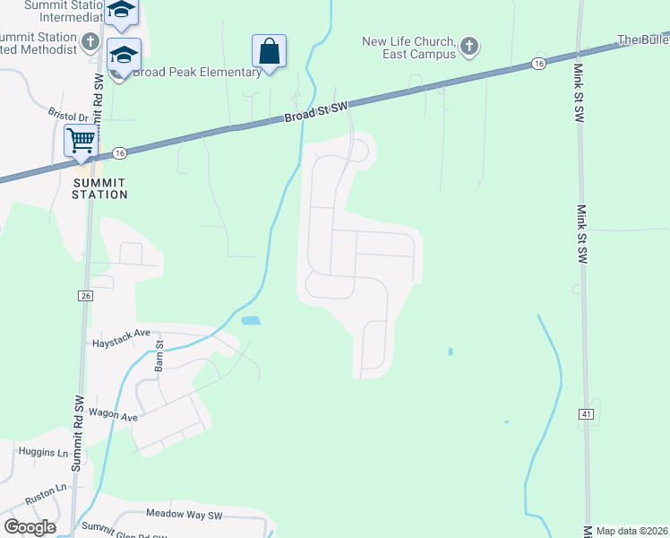 map of restaurants, bars, coffee shops, grocery stores, and more near 317 Shelter Cove Drive in Pataskala