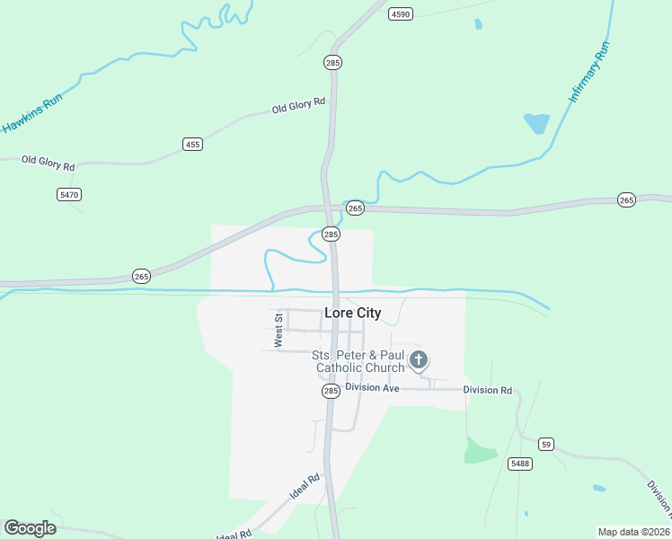 map of restaurants, bars, coffee shops, grocery stores, and more near 210 Main Street in Lore City