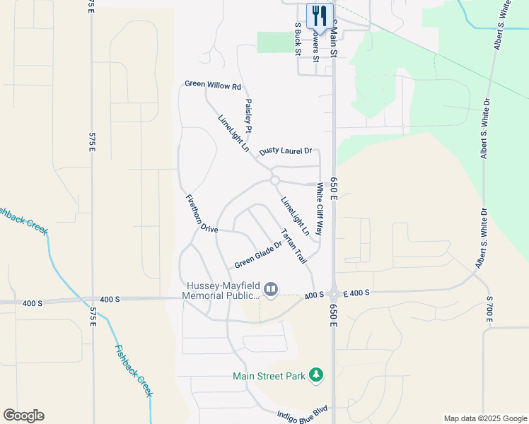 map of restaurants, bars, coffee shops, grocery stores, and more near 3766 Tartan Trail in Whitestown