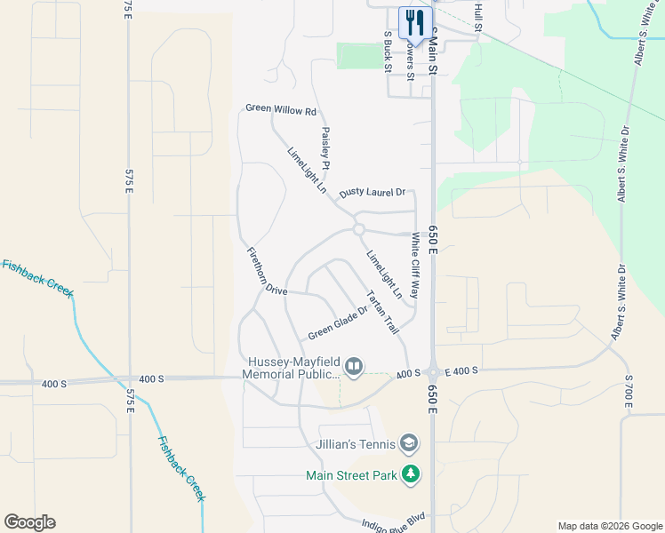 map of restaurants, bars, coffee shops, grocery stores, and more near 3712 Golden Grain Drive in Whitestown