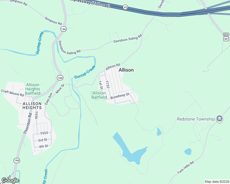 map of restaurants, bars, coffee shops, grocery stores, and more near 245 T736 in Allison