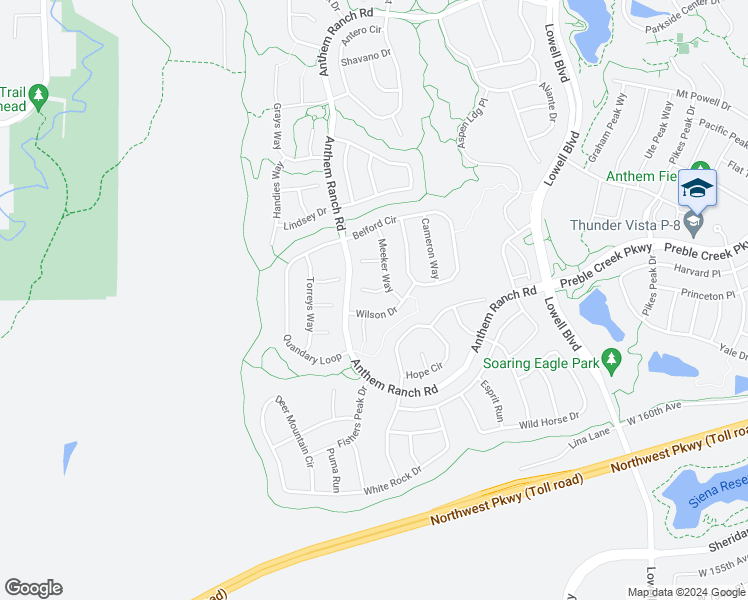 map of restaurants, bars, coffee shops, grocery stores, and more near 4726 Casco Place in Broomfield