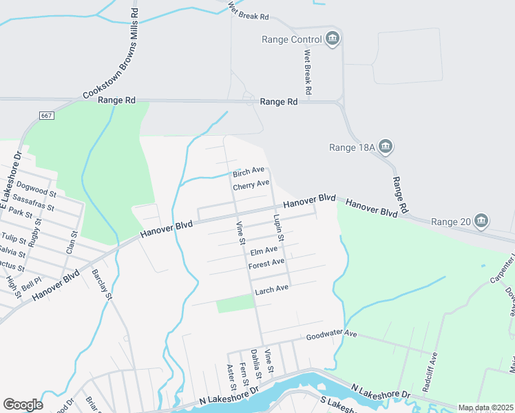 map of restaurants, bars, coffee shops, grocery stores, and more near 2133 Hanover Boulevard in Pemberton Township