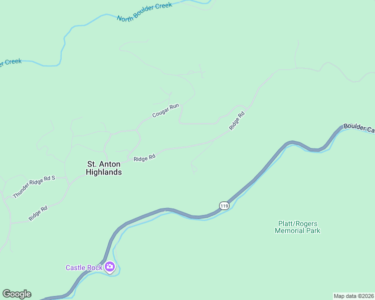 map of restaurants, bars, coffee shops, grocery stores, and more near 3714 Ridge Road in Nederland