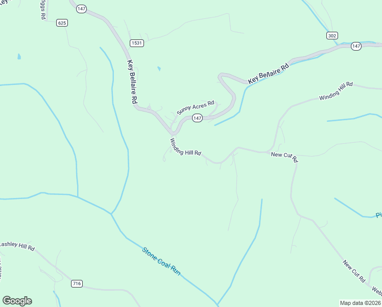 map of restaurants, bars, coffee shops, grocery stores, and more near 54600 Winding Hill Road in Bellaire