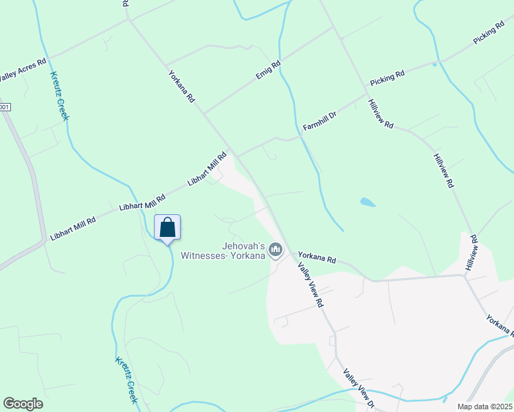 map of restaurants, bars, coffee shops, grocery stores, and more near 4080 Scenic Lane in York