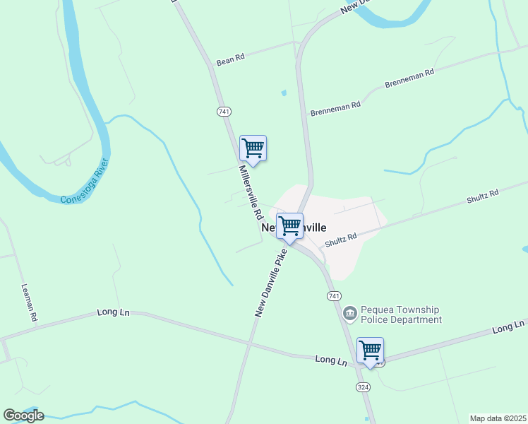 map of restaurants, bars, coffee shops, grocery stores, and more near 2196 Millersville Road in Lancaster