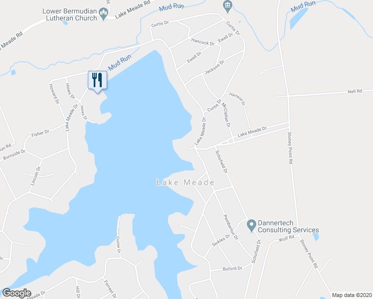 map of restaurants, bars, coffee shops, grocery stores, and more near 2 Lee Cove in East Berlin