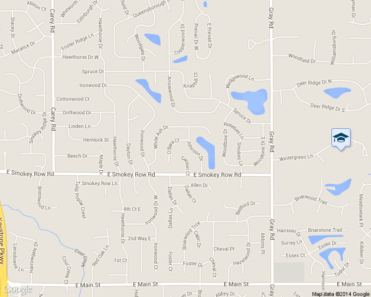 map of restaurants, bars, coffee shops, grocery stores, and more near 740 Johnson Dr in Carmel