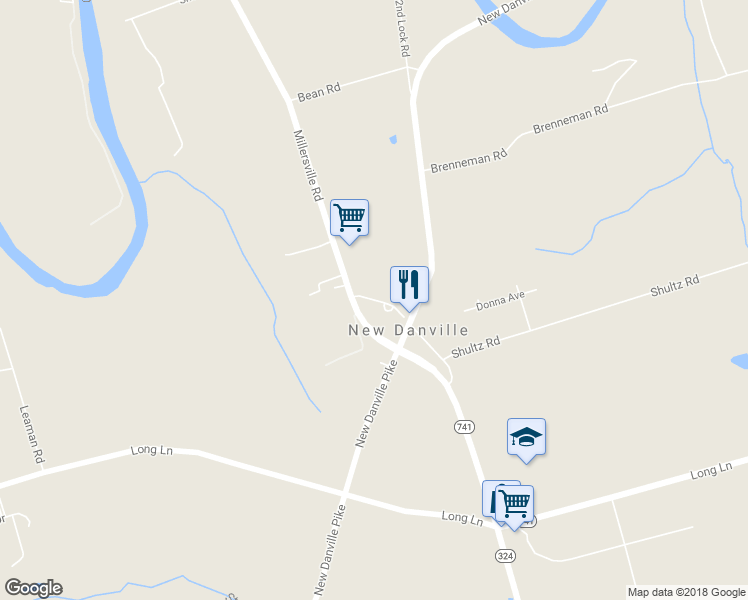 map of restaurants, bars, coffee shops, grocery stores, and more near 99 Benedict Road in Lancaster