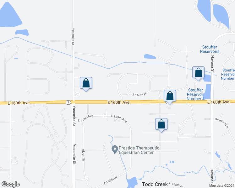 map of restaurants, bars, coffee shops, grocery stores, and more near 16045 Lomand Circle in Brighton