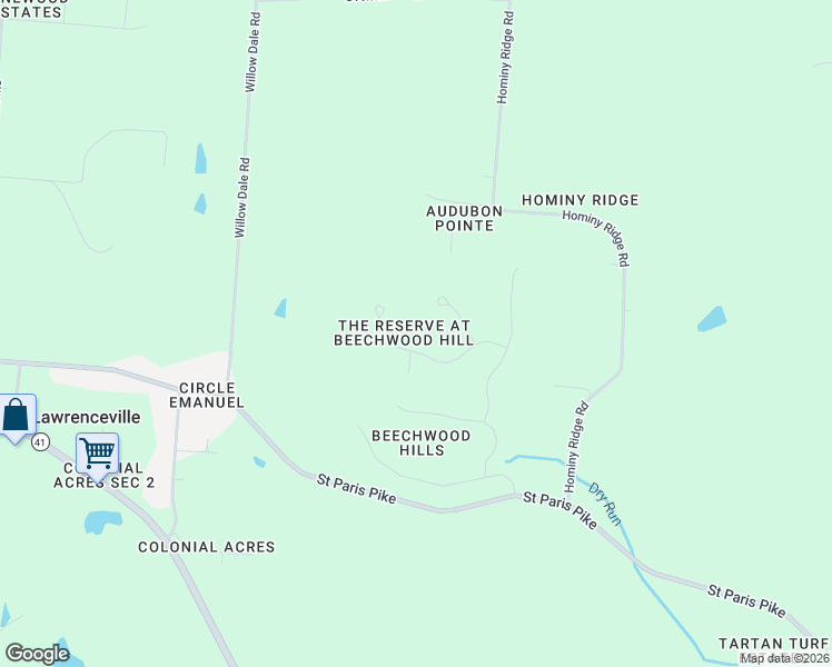 map of restaurants, bars, coffee shops, grocery stores, and more near 4328 Pine Tree Place in Springfield