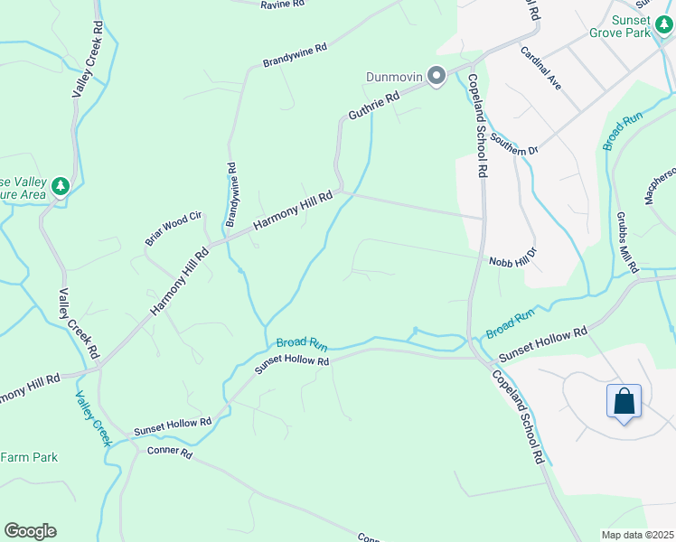 map of restaurants, bars, coffee shops, grocery stores, and more near 823 Happy Creek Lane in West Chester
